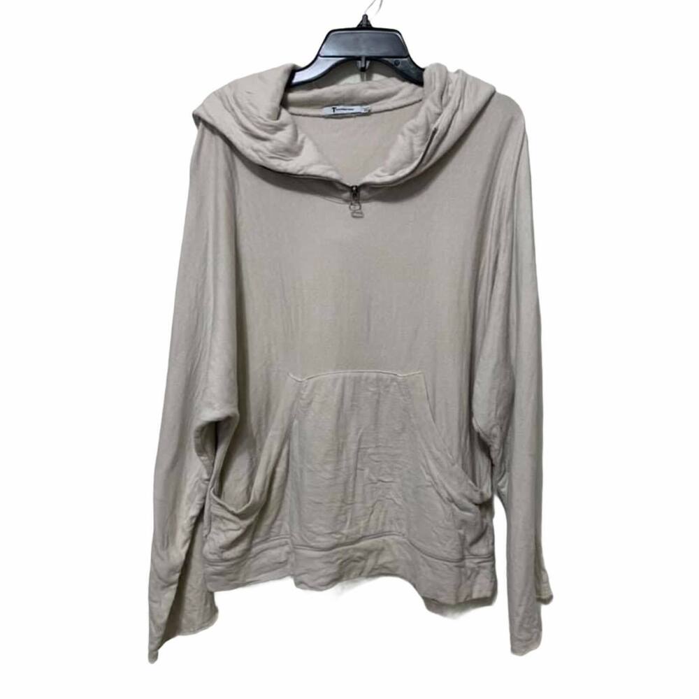 T Alexander Wang‎ Beige Pullover Hoodie Medium